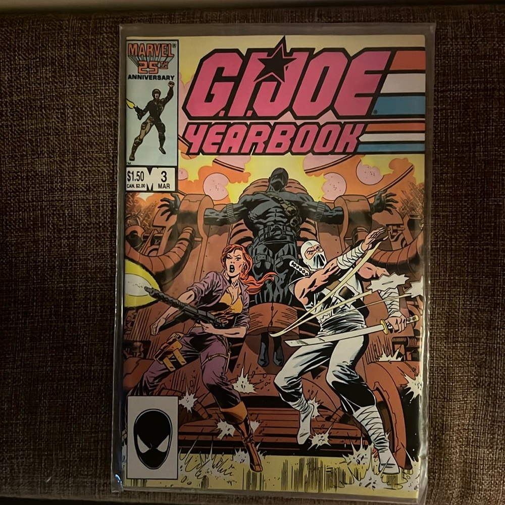 Vintage G.I. Joe Yearbook comic #3 Marvel 25th anniversary edition